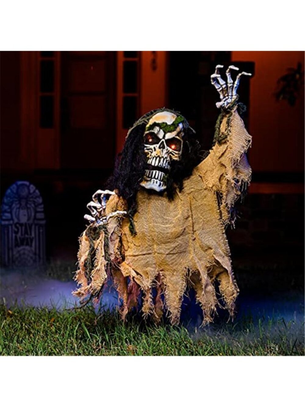 Halloween Decoration Outdoor Animated Zombie Groundbreaker, Light-up